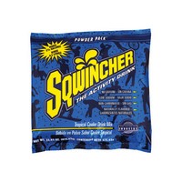 Sqwincher Corporation 016049-TC Sqwincher 23.83 Ounce Instant Powder Pack Tropical Cooler Electrolyte Drink - Yields 2 1/2 Gallo